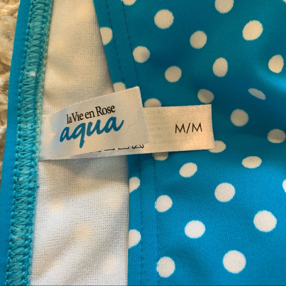 Adorable Blue and White Polka Dot Tankini - Picture 8 of 8